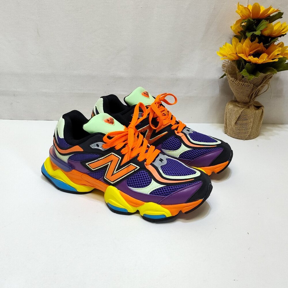 New Balance 9060 Prism Purple Vibrant Spring U9060NBX Men 8.5 Mesh/Leather Upper